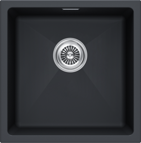 Кухонная мойка Paulmark LUMI 45UNI LU45-AN 45х45 цвет черный